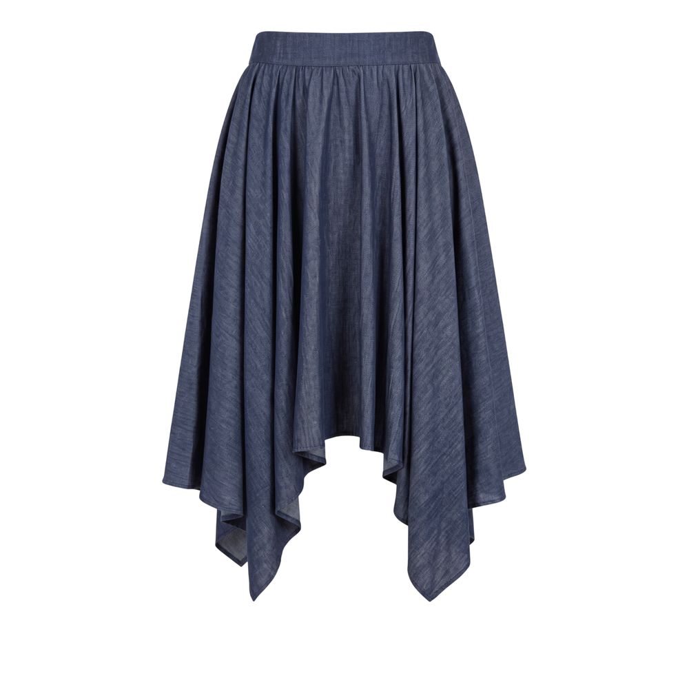Blue Denim Women Skirt