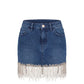 Blue Denim Women Skirt