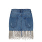 Blue Denim Women Skirt