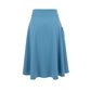 Blue Polyester Women Skirt