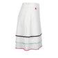 White Viscose Women Skirt