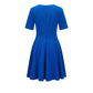 Blue Poliestere Women Dress