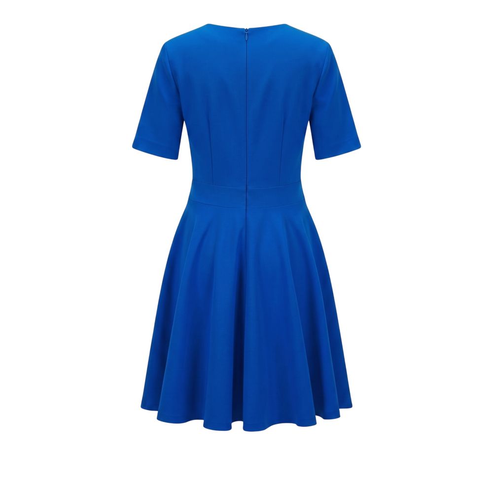 Blue Poliestere Women Dress