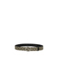 Brown Cotton Regular Belt