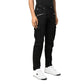 Black Cotton Cargo Pants