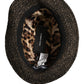 Gray Melange Blended Textured Tweed Capello Hat