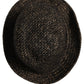 Gray Melange Blended Textured Tweed Capello Hat