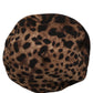 Brown Leopard French Style Beret Capello Hat