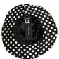 Black White Polka Dot Cotton Bucket Capello Hat