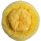 Yellow Fox Fur Womens Bucket Capello Hat
