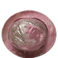 Pink Metallic Jacquard Pattern Bucket Capello Hat