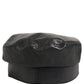 Black Cotton Gold DG Chain Baker Boy Capello Hat