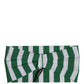 Green White Stripes Nylon Head Wrap One Size Headband
