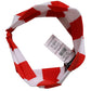 Red White Stripes Nylon Head Wrap One Size Headband