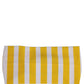 Yellow White Stripes Nylon Head Wrap One Size Headband