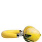 Yellow Vibrant Lemon Leather Headset Headphones