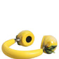 Yellow Vibrant Lemon Leather Headset Headphones