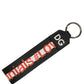 Multicolor Logo Polyester Brass Holder Keychain Keyring