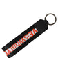 Multicolor Logo Polyester Brass Holder Keychain Keyring