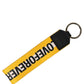 Multicolor Logo Polyester Brass Holder Keychain Keyring