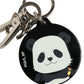 Black Kaisen Panda Chibi Charm Metal Keychain Keyring
