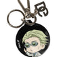 Black Kaisen Kento Nanami Charm Metal Keychain Keyring