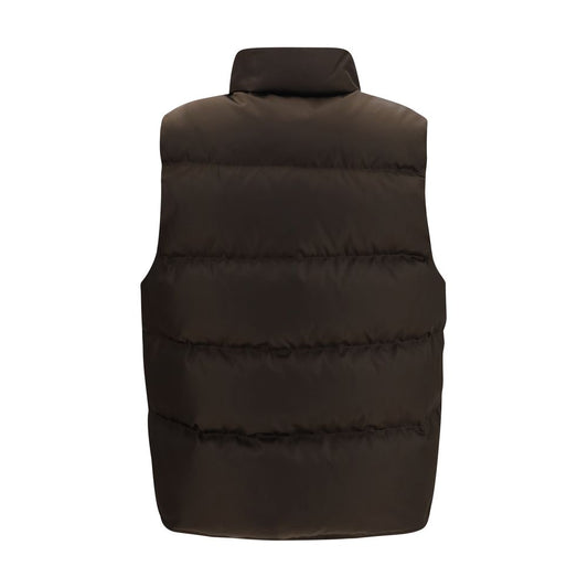 Brown Goose Down Sleeveless Jacket