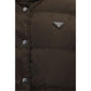 Brown Goose Down Sleeveless Jacket