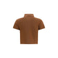 Brown Cotton Polo Shirt