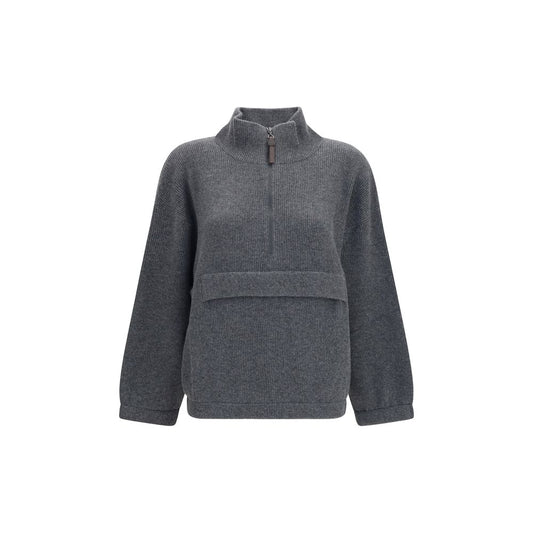 Gray Cashmere Sweatshirt