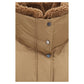 Beige Goose Down Full-Length Jacket