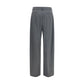 Gray Polyester Dress Pants