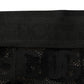 Black All Over Logo Print Sheer Pantyhose Underwear