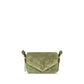 Bicolor Suede Leather Shoulder Bag