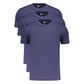 Blue Cotton Men's T-Shirt