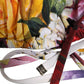 White Floral Print Triangle Beachwear Bikini Top