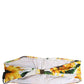 White Sunflower Print Bandeau Beachwear Bikini Top