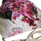 White Floral Print Triangle Beachwear Bikini Top