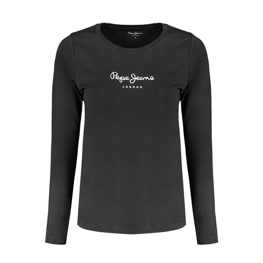 Black Cotton Women's T-Shirt