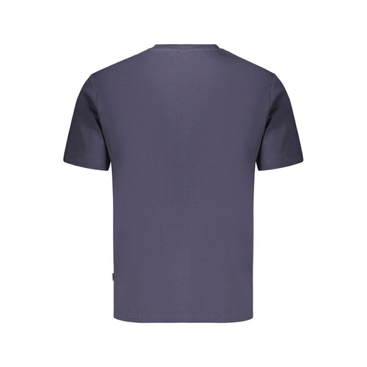 Blue Cotton Men's T-Shirt