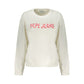 White Cotton Women's Sweatshirt