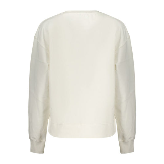 White Cotton Women's Sweatshirt