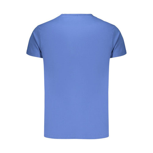 Blue Cotton Men's T-Shirt