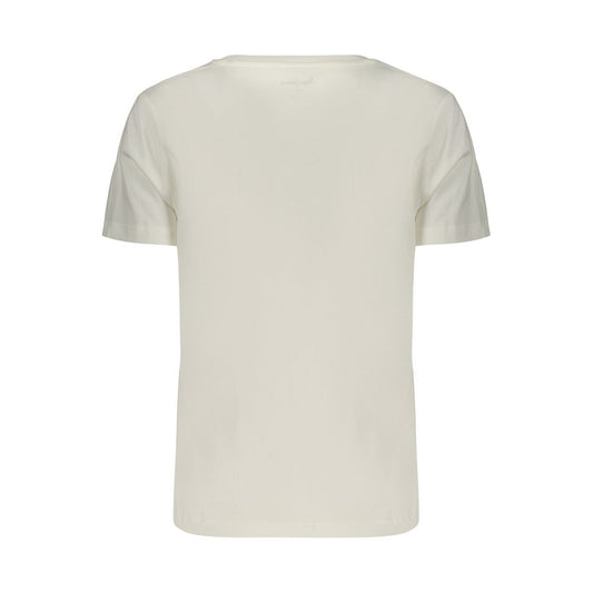 White Cotton Women's T-Shirt