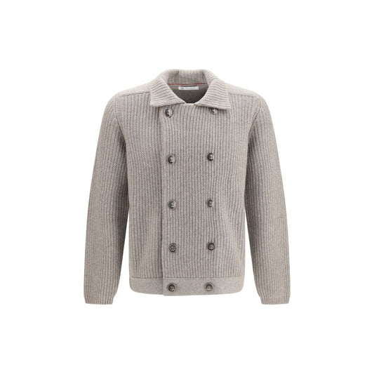 Gray Cashmere Cardigan
