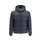 Blue Polyamide Full-Length Jacket