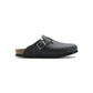 Black Synthetic Mules