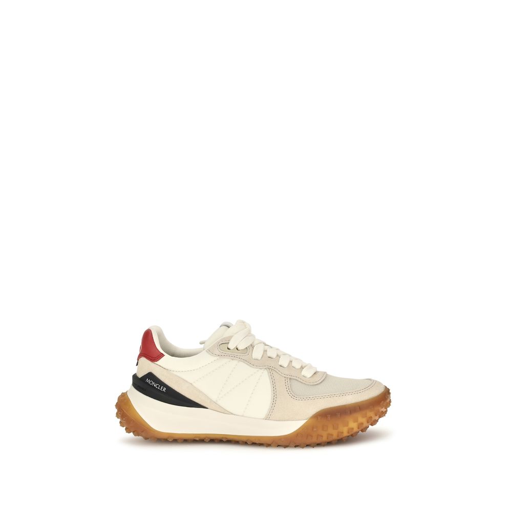 Beige Polyamide Athletic Sneakers