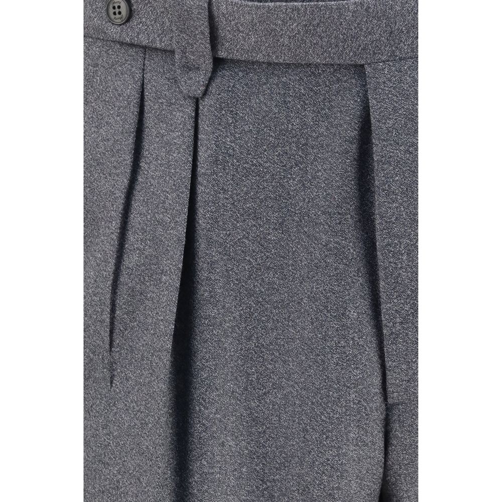 Gray Wool Oves Aries Casual Pants