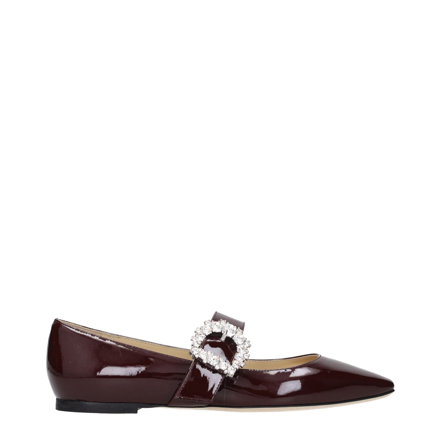 Red Leather Ballet Flats